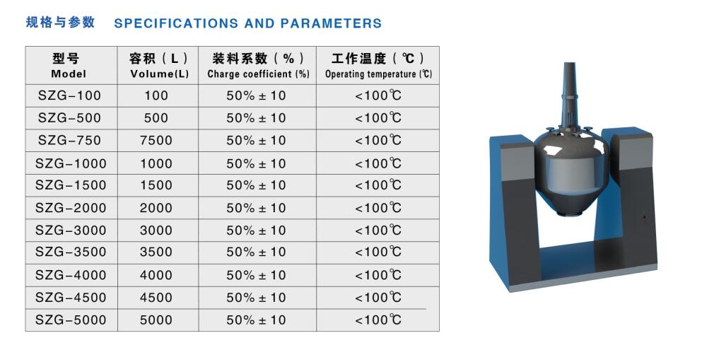 搪玻璃四合一雙錐回傳真空干燥機(jī)